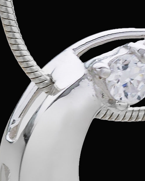 Silver Plated Premiere Round Cremation Urn Pendant