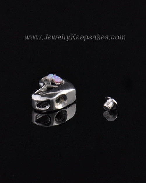 Silver Plated Receptive Heart Cremation Urn Pendant