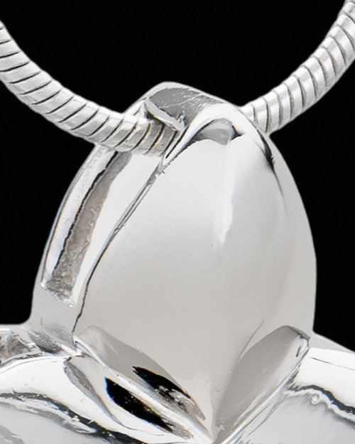 Silver Plated Affable Cremation Urn Pendant