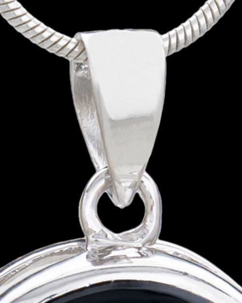 Silver Plated Daydreams Round Cremation Urn Pendant