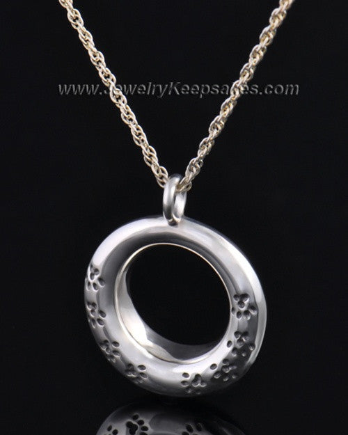 Sterling Silver Playful Round Pendant