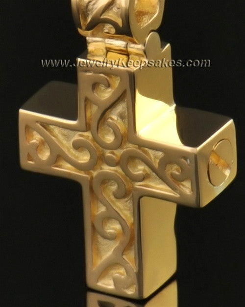 14k Gold Unity Cross Pendant
