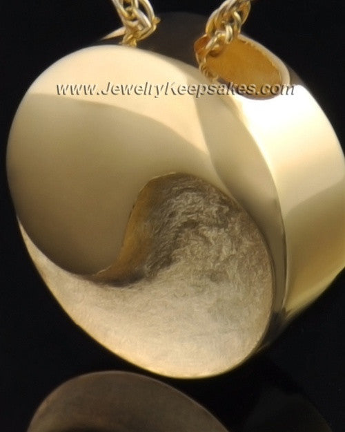 Gold Plated Paired Round Pendant