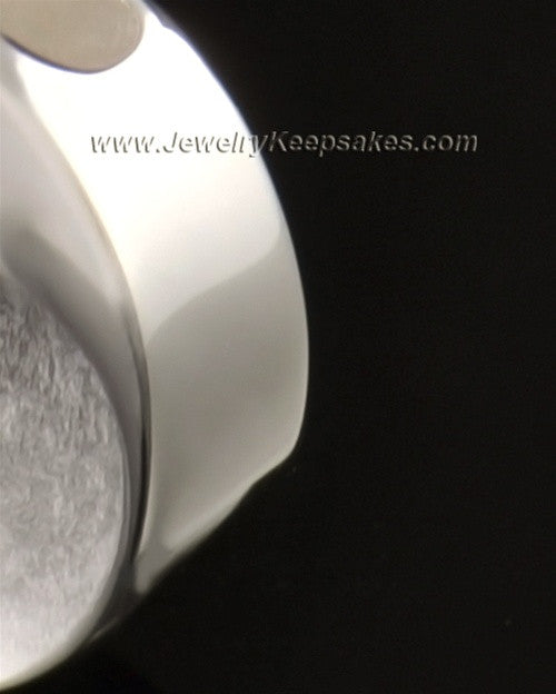 14k White Gold Paired Round Urn Pendant
