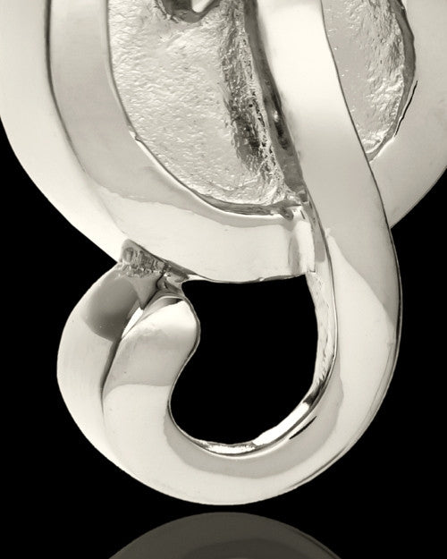 14k White Gold Music to My Heart Cremation Necklace