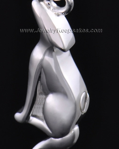Sterling Silver Delightful Dog Cremation Necklace