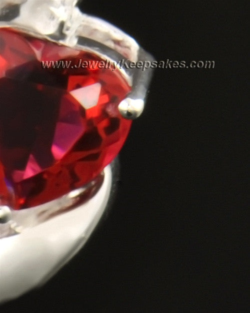 14k White Gold Hearts on Fire Entwined Cremation Necklace