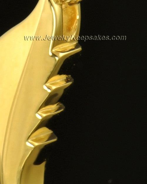 14k Gold Flutter of Memories Cremation Necklace