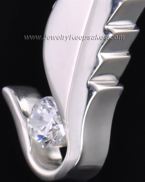 Sterling Silver Flutter of Memories Cremation Necklace