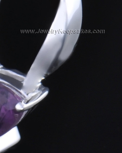 Sterling Silver Lovely Lavender Cremation Necklace