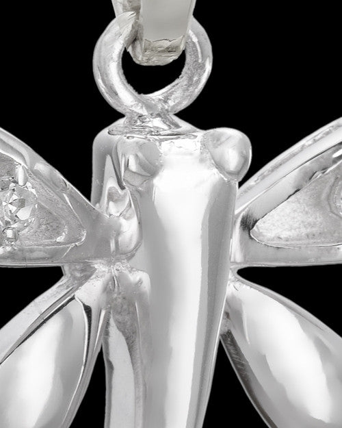 Sterling Silver Jeweled Dragonfly Urn Keepsake