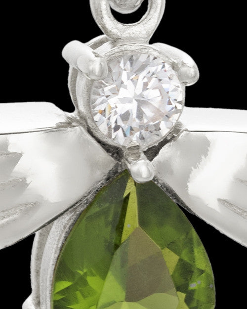 Sterling Silver Green Lovely Messenger Urn Keepsake