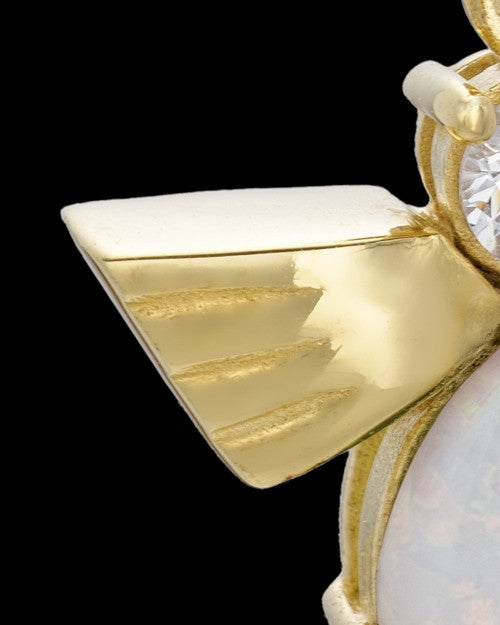 Gold Plated Opal Lovely Messenger Urn Keepsake