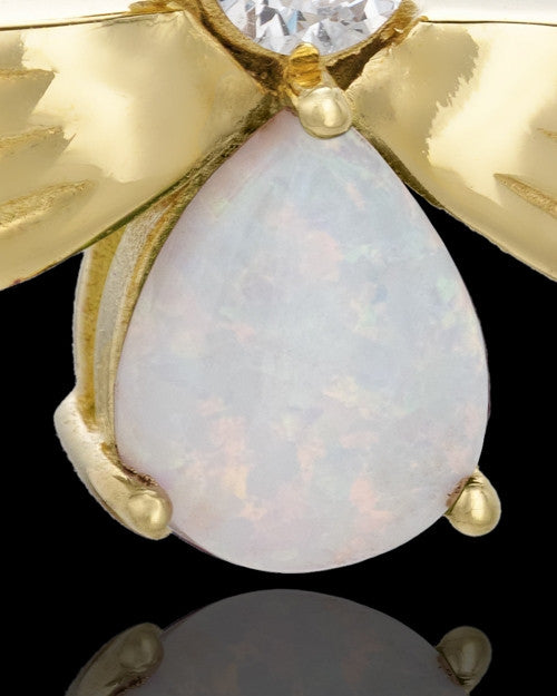 Gold Plated Opal Lovely Messenger Urn Keepsake