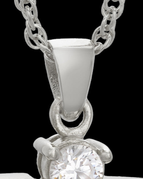 Sterling Silver Opal Lovely Messenger Urn Keepsake