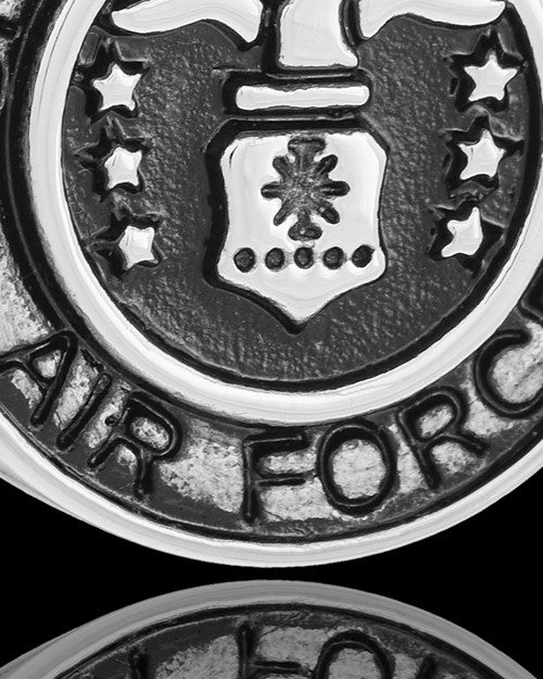 Stainless Military Medallion-Air Force Urn Pendant