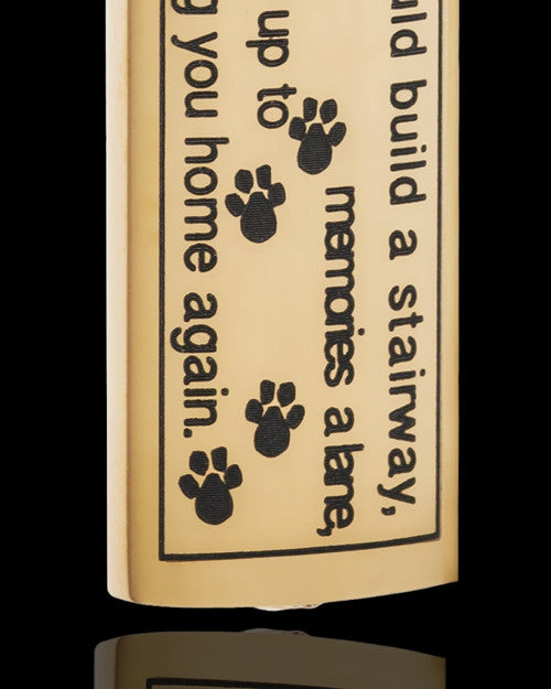 Gold Plated Sentimental Cylinder Pet Urn Pendant
