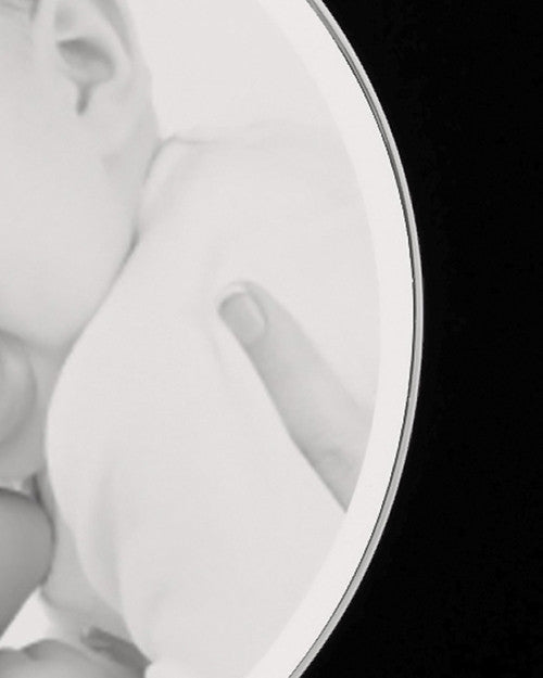 Photo Engraved Round Stainless Steel Cremation Pendant