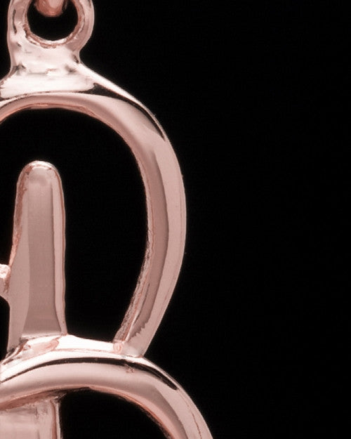 Rose Gold Plated "B" Keepsake Jewelry