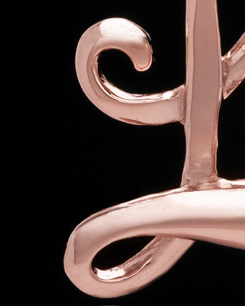 Rose Gold Plated "L" Keepsake Jewelry