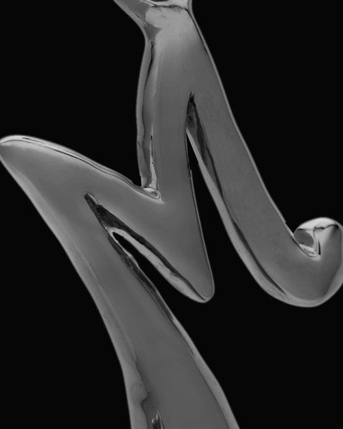 Black Plated "M" Keepsake Jewelry