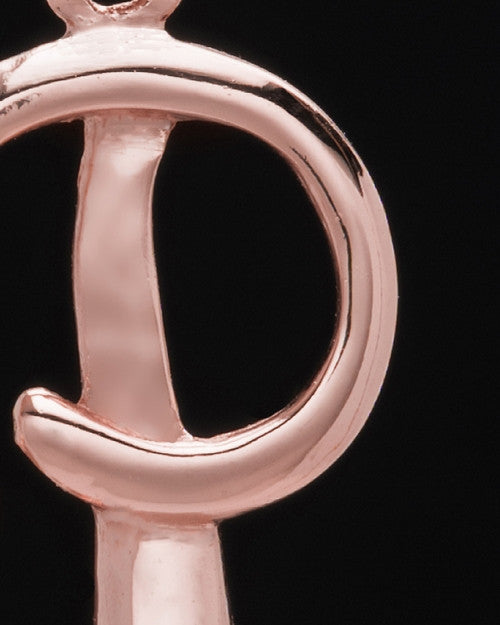 Rose Gold Plated "P" Keepsake Jewelry