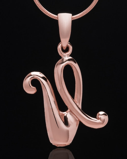 Rose Gold Plated "U" Keepsake Jewelry