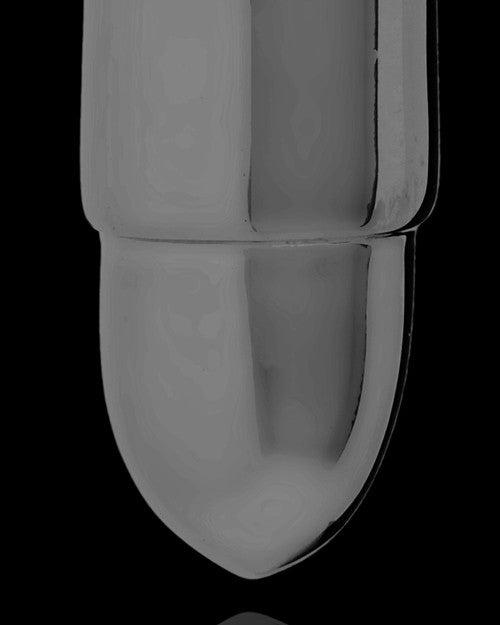 Black Plated Cremation Keepsake Bullet Urn Pendant