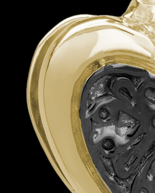 Gold Plated Lattice Heart Keepsake Jewelry