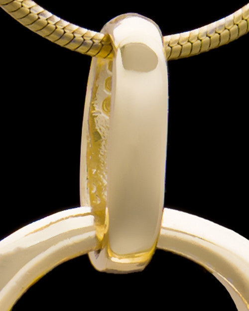 Gold Plated Endless Round Keepsake Jewelry