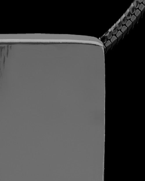 Black Plated Natural Rectangle