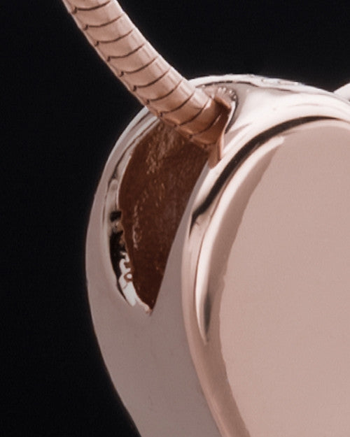 Rose Gold Plated Natural Heart Keepsake Jewelry