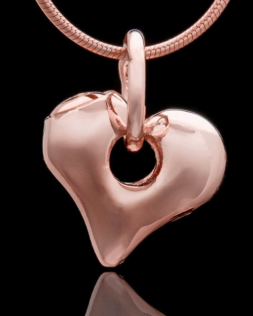 Rose Gold Plated Stylish Heart Keepsake Jewelry