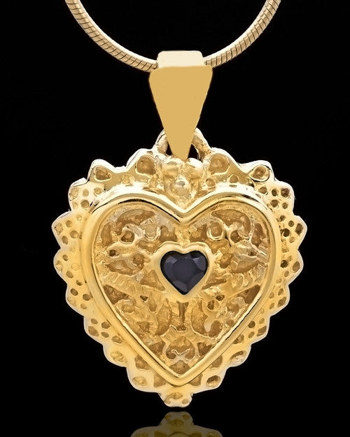 Gold Plated Garland Heart Keepsake Jewelry