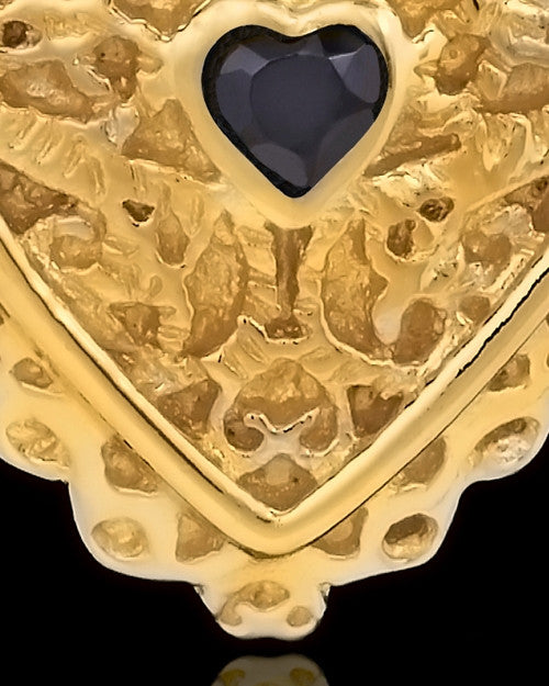 Gold Plated Garland Heart Keepsake Jewelry