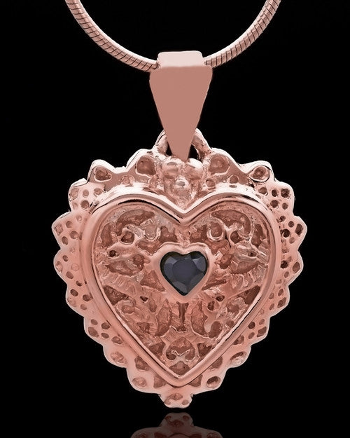 Rose Gold Plated Garland Heart Keepsake Jewelry