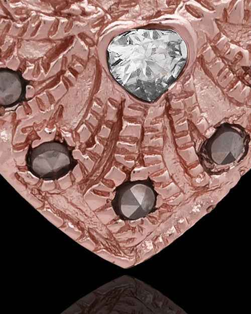 Rose Gold Plated Noble Heart Keepsake Jewelry