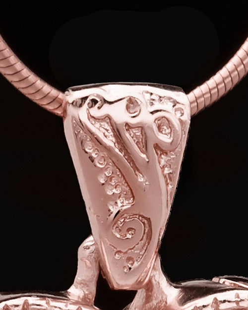 Rose Gold Plated Noble Heart Keepsake Jewelry