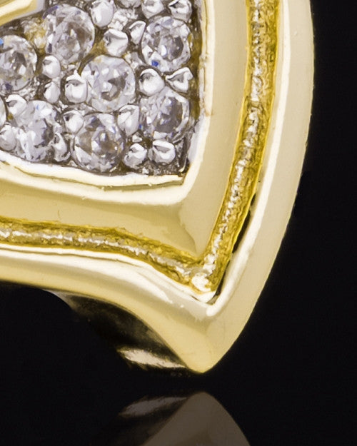 Gold Plated Heart Trio Keepsake Jewelry