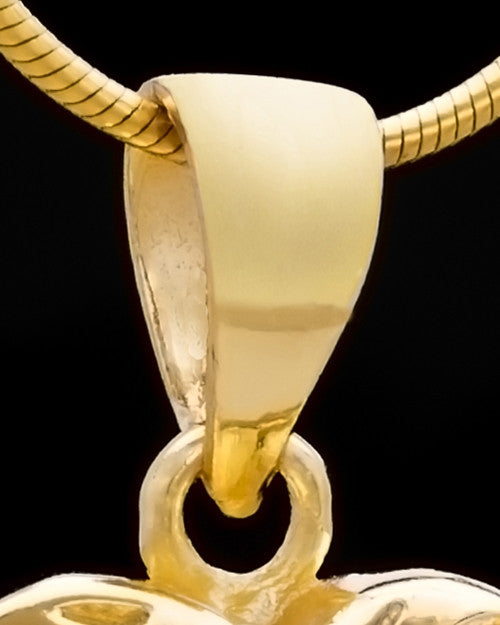 Gold Plated Spooled Heart Keepsake Jewelry