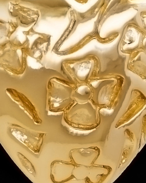 Gold Plated Spooled Heart Keepsake Jewelry