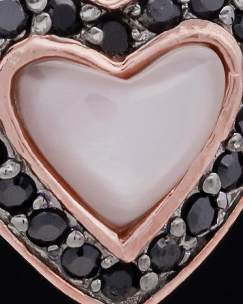 Rose Gold Plated Sunset Heart Keepsake Jewelry