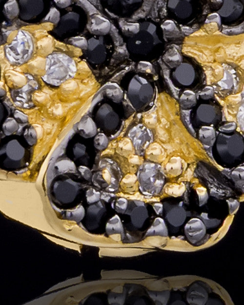 Gold Plated Night Pansy Keepsake Jewelry