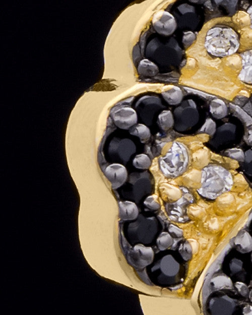 Gold Plated Night Pansy Keepsake Jewelry