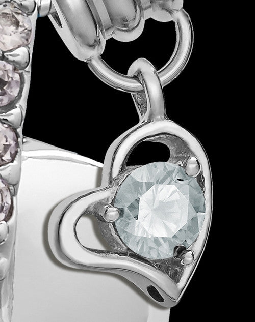 Sterling Silver April Weeping Heart Keepsake Jewelry