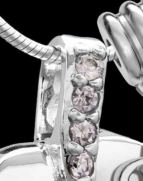 Sterling Silver April Weeping Heart Keepsake Jewelry