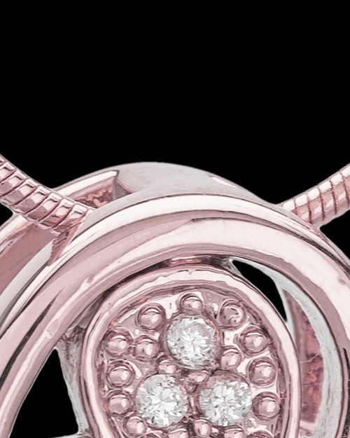 Rose Gold Plated Fluttering Heart Keepsake Jewelry
