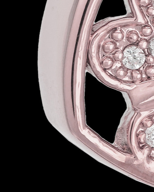 Rose Gold Plated Fluttering Heart Keepsake Jewelry