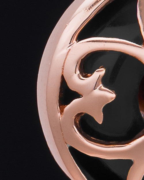 Rose Gold Plated Clover Heart Keepsake Jewelry