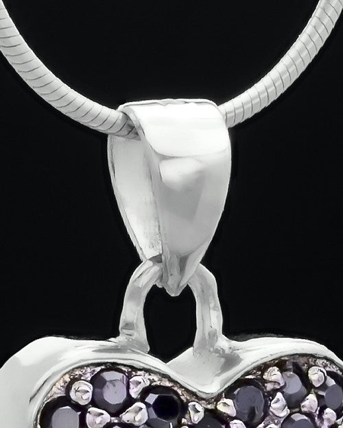 Silver Plated Trickling Heart Keepsake Jewelry